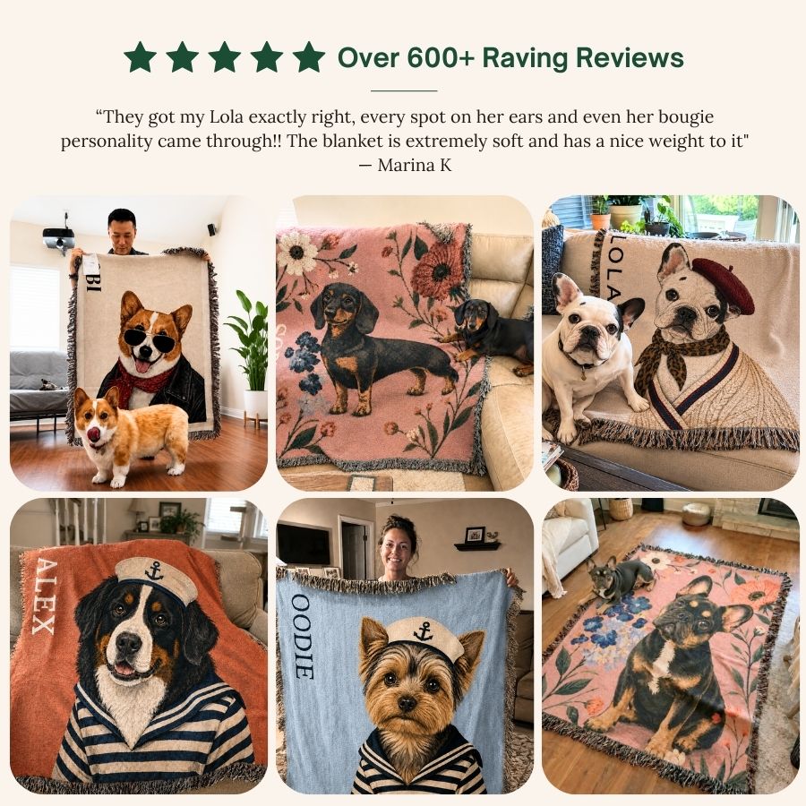 Custom Pet Woven Blanket