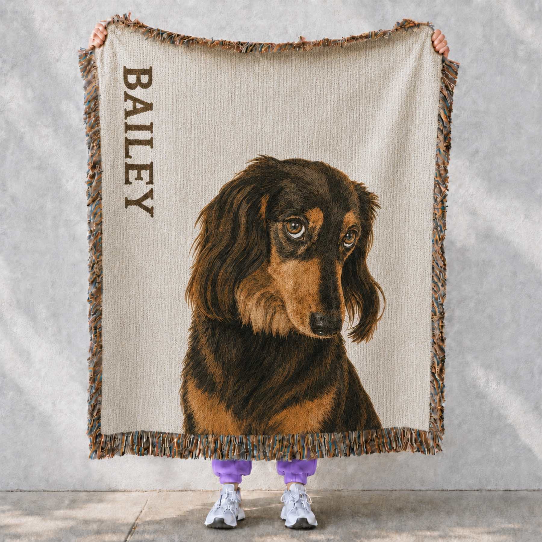 Premium Custom Pet Woven Blanket | Woven, Not Printed Keepsake